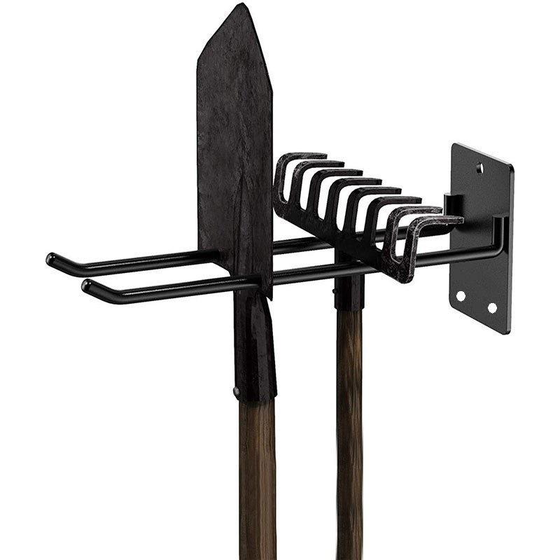 Heavy-Duty Wall-Mounted Garden Tool Organizer for Indoor Storage