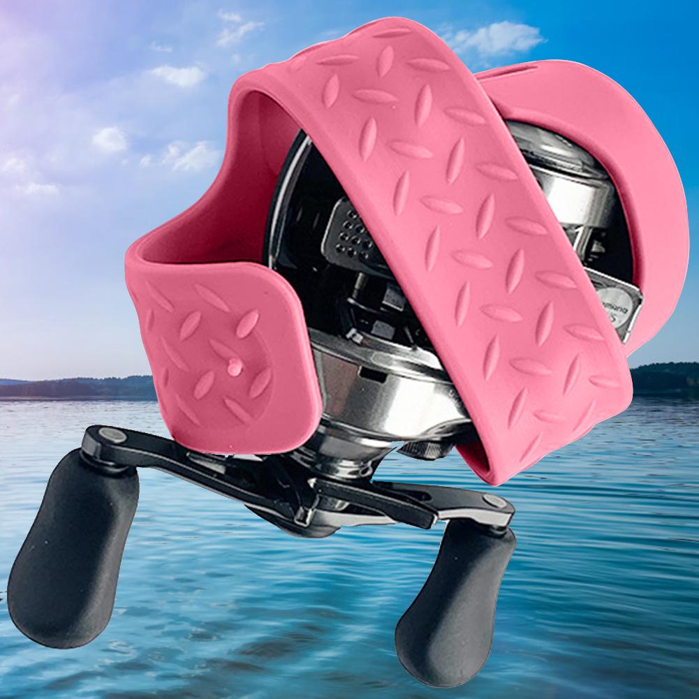 Fishing Reel Protective Cover Waterproof Spinning Wheel Protector Silicone Anti‑Collision for Spinning Reels Baitcasting Reel