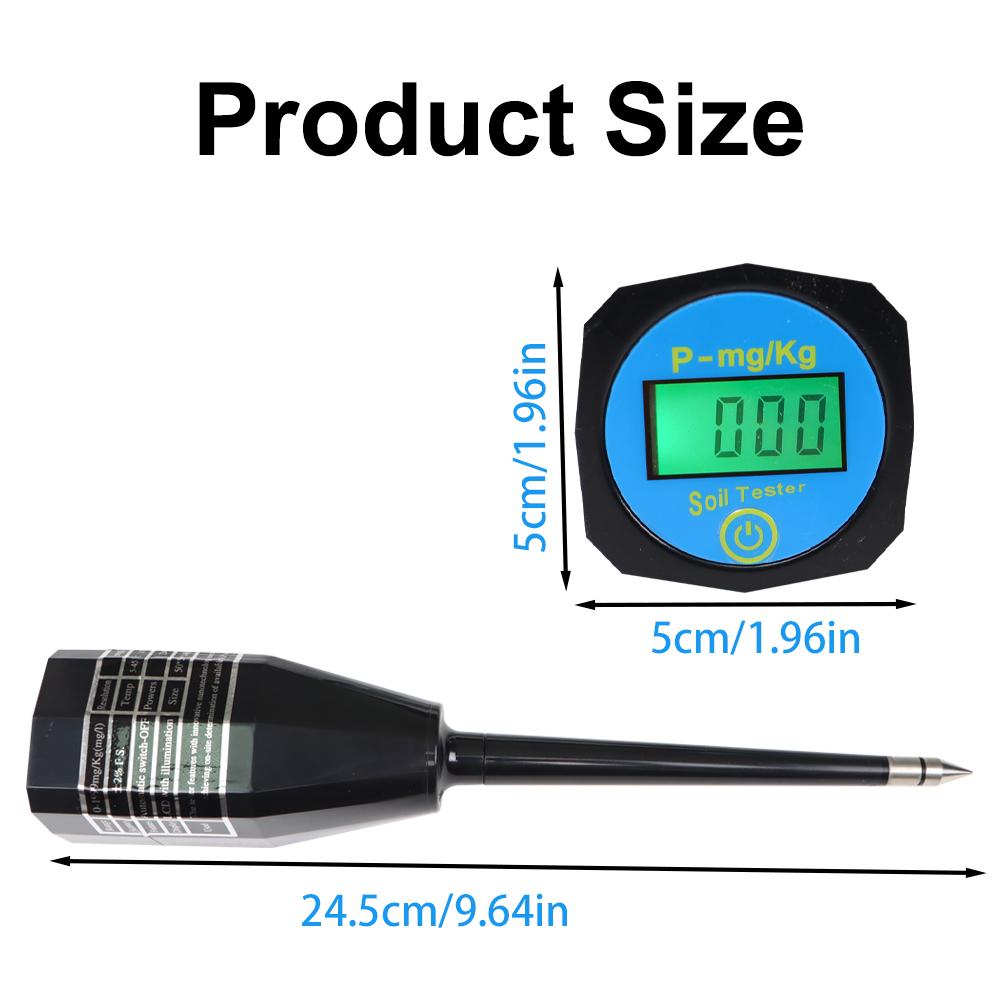 

0-1999 mg/Kg (mg/l) Soil NPK Tester NPK Analyser Precision Needle for Potted Plant Greenhouse Planting Agriculture Soil Analyzer