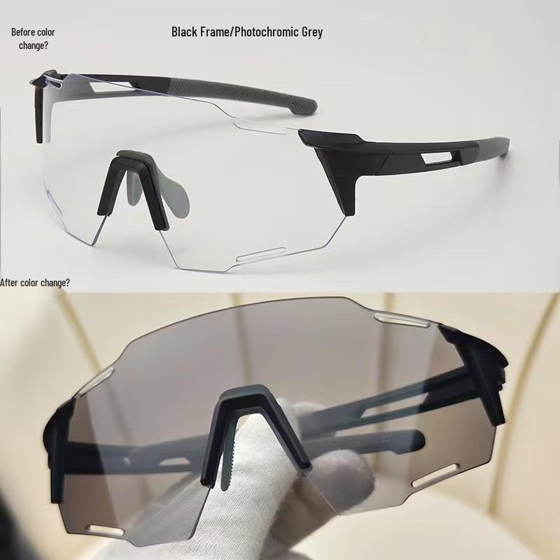 Photochromic Cycling Glasses: Windproof, Day & Night Use for Outdoor Sports & Running
