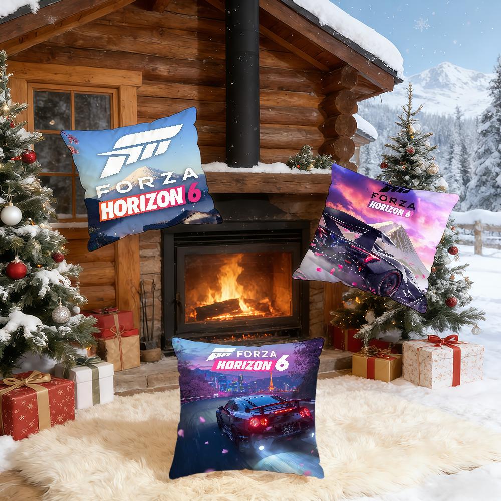 FForzaES HHorizon 6 Spiel Kissenbezug Heim Bettwäsche Sofa Wohnzimmer Kissenbezug Einfach Weich Haut Kissenbezug Party Geschenk