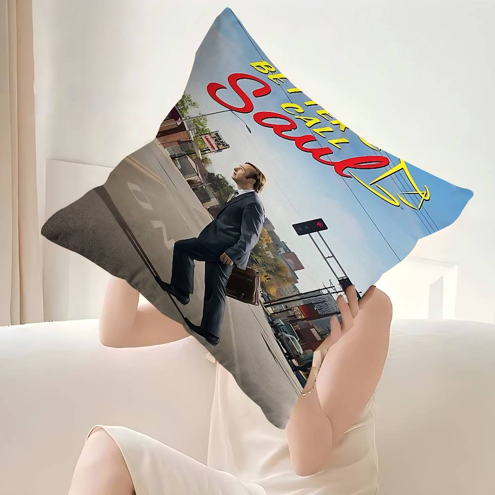 Classic Movie TV Better Call Saul Decorative Room Aesthetics Pillow Case Home Decor Bedroom Sofa Bed Couch Pillow Cover X