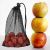 5 PCS Black Bags Mesh Storage Bag Mesh Bag Drawstring ForJewelry Gifts Small Travel Stuff Kitchen Wedding Small Travel Stuff (5, Black, 5.9 *