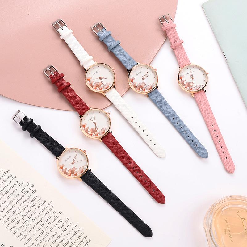 Nordic Niche Ginkgo Biloba Women'S Watch Small Fresh Temperament Student Watch Women'S Minimalist Design Quartz Watch