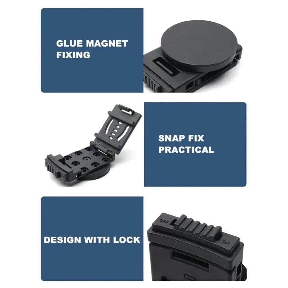 Metal Magnetic Tool Holder Non-Slip Adjustable Belt Buckle  Convenient for Safe Storage