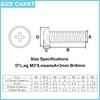 Nylon Screw M2 M2.5 M3 M4 M5 M6 M8 Black White Nylon Plastic Phillips Pan Head Screws Cross Round Head Insulated Bolts L=4~20mm