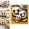 Adorable Bee Panda Plush Toy Soft And Huggable Companion For Kids And Girls