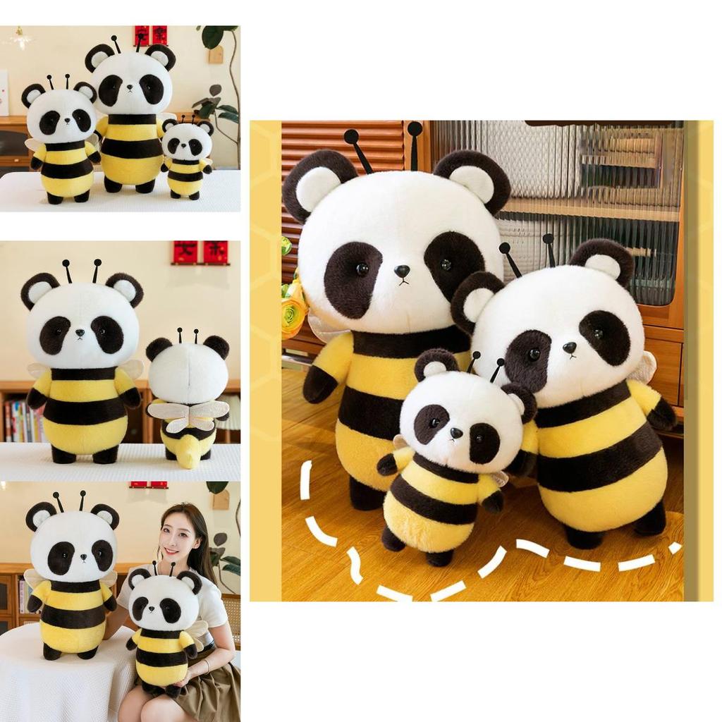 Adorable Bee Panda Plush Toy Soft And Huggable Companion For Kids And Girls
