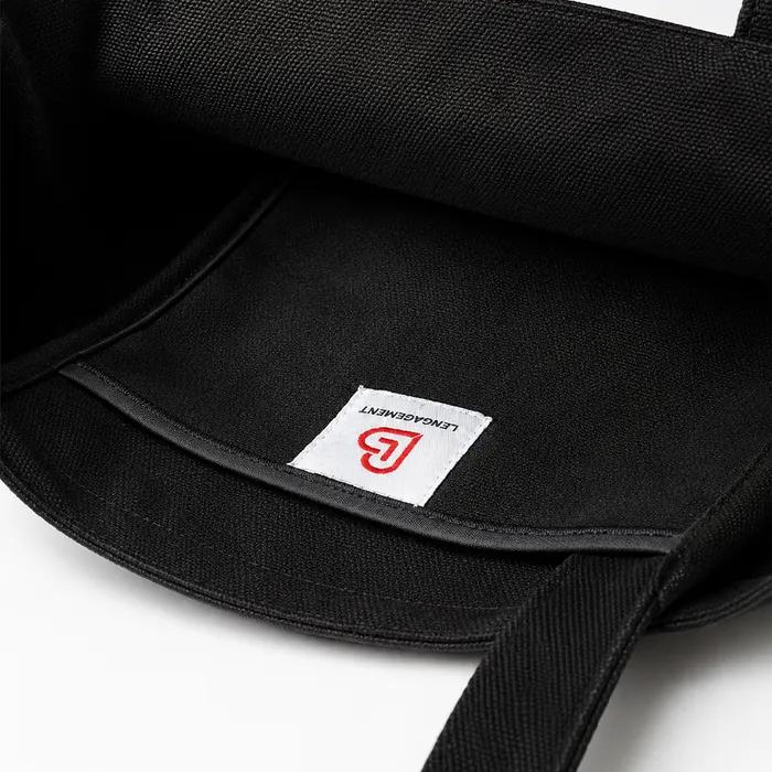 Square Logo Canvas Bag [Black]