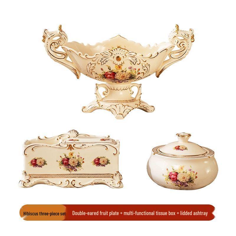 Luxury European Ceramic Fruit Plate Set