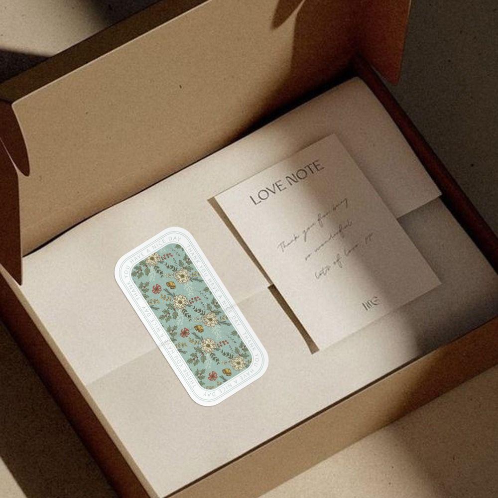 300 szt. prostokątnych naklejek do pakowania, samoprzylepne naklejki dekoracyjne, delikatne naklejki samoprzylepne