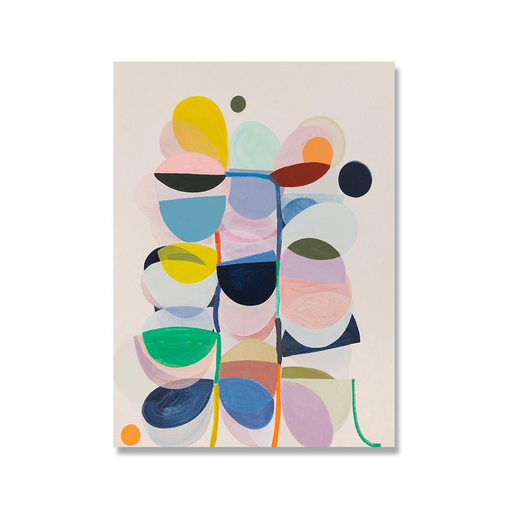Retro Abstract Colorful Geometric Modern Poster Canvas Print Painting Wall Picture Living Room Bedroom Interior Home Decoration