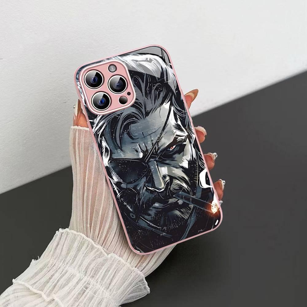 Popular Game M-Metal Classic G-Gear Tempered Glass For Iphone 14 13 12 11 Pro Mini XS MAX 14Plus X XS XR Fundas