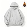 Fleece high quality 420g small shoulder thickened hooded sweater silver fox fleece light board sweater whiteboard hooded sweater