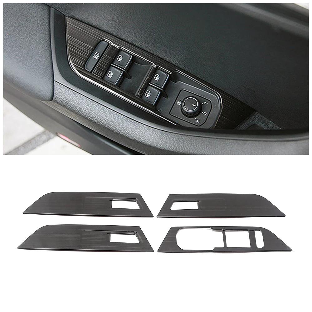 For Skoda Karoq 2017-2024 Car Inner Styling Modify Refit Central Console Part Trim Frame Cover Stainless Steel Decorate Sticker