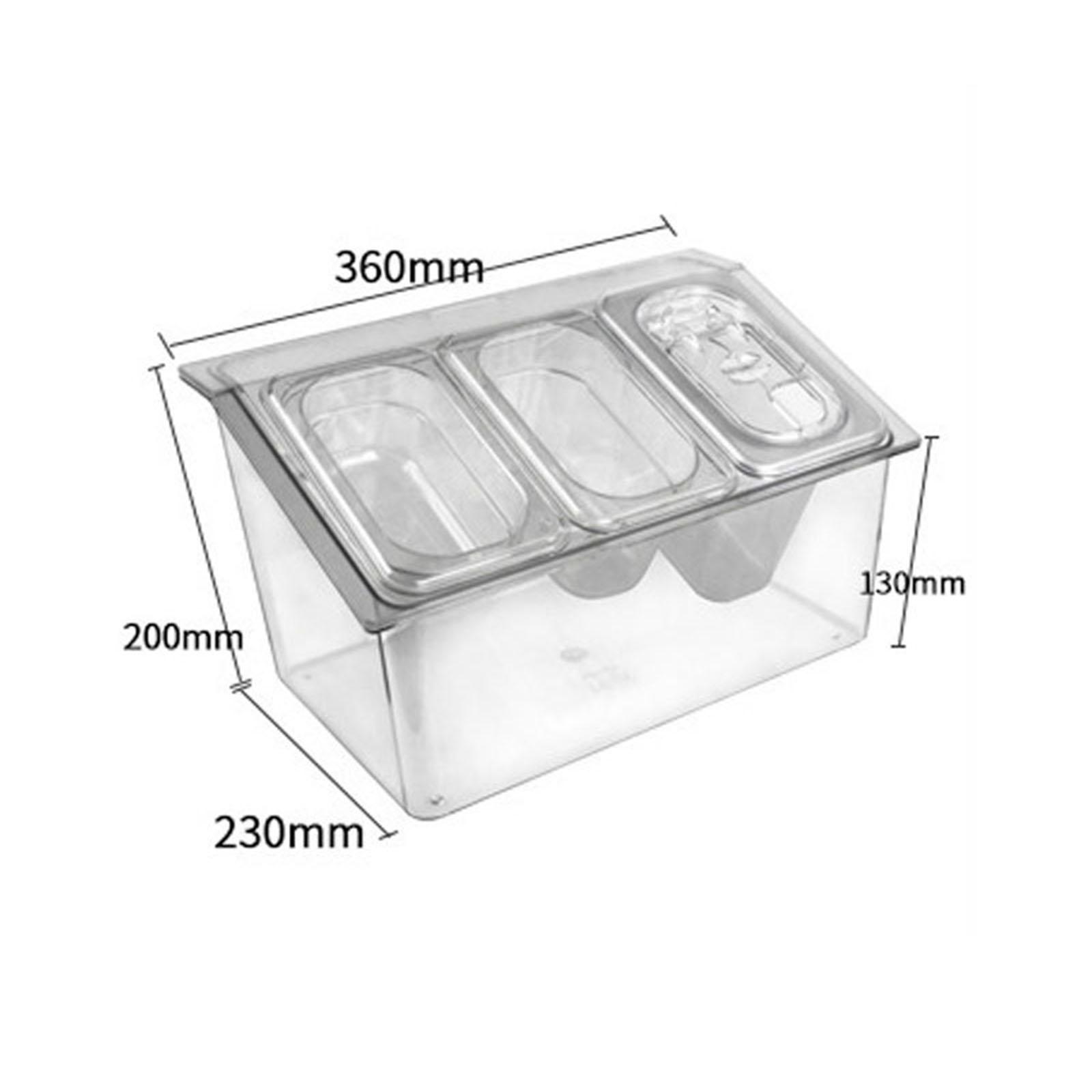 Ice Chilled Condiment Server Removable Cups Taco Clear Party Garnish Bar Accessories Ice Chilled Serving Tray Wedding Receptions