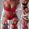 Women's Fashion Sexy Lace  Split Suit Sexy Wireless Bra Underwear Panties
