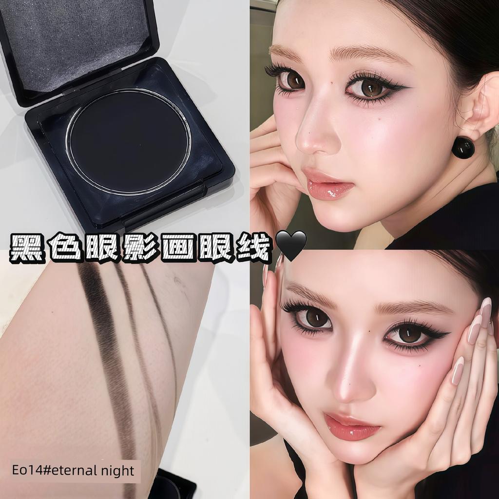 Black Eyeshadow for Eyeliner! De'Lanci Single Matte Eyeshadow in the Same Style as the Black Leather from the Smoky Ginger Collection