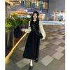2026 Spring Elegant Hepburn Style Long Sleeve French Bubble Dress