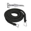 Shore-Side Mooring Rope for Small Boat Stops, Elastic Dock Line Set with Beach Stake and Quick Clip Connection