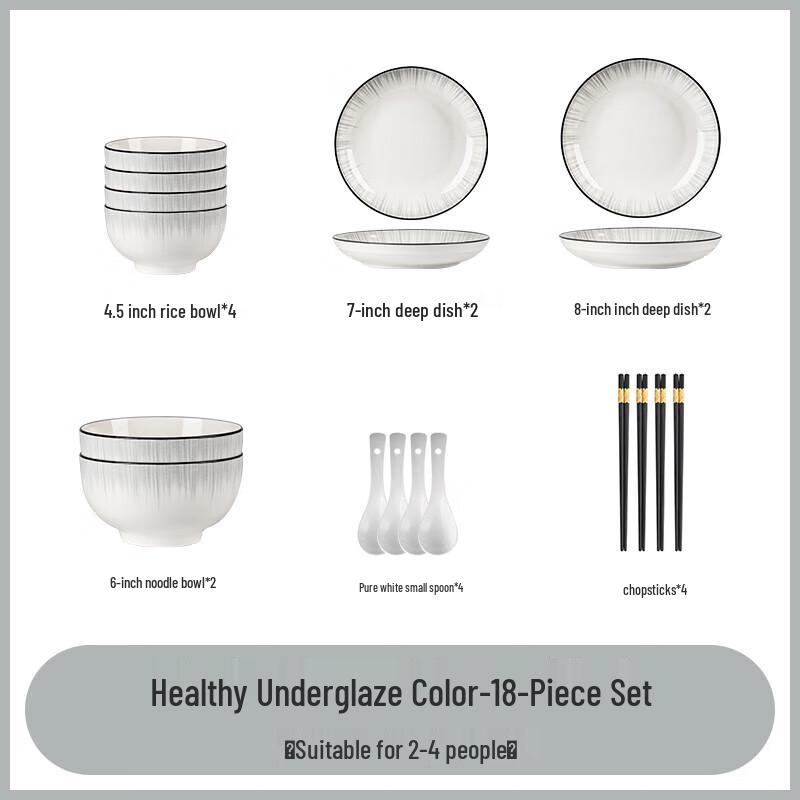Underglaze Ceramic Dinnerware Set