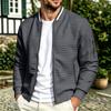 Men's Casual Zip-Up Stand Collar Jacket for Sports and Everyday Wear, Athletic Outerwear