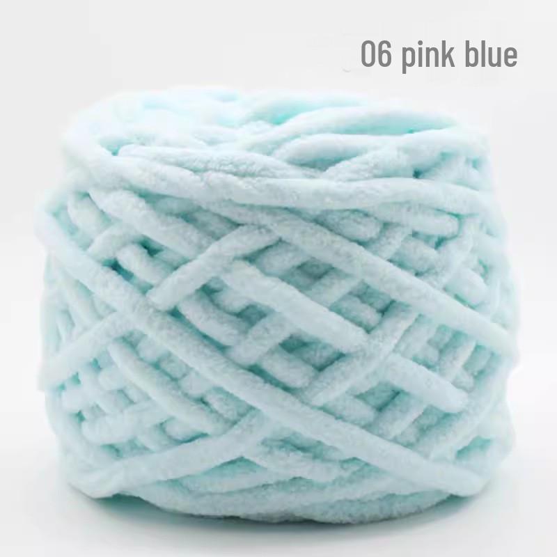 Thick Handmade Wool Yarn for DIY Scarf Knitting & Crochet - Soft, Cozy Ice Bar Line