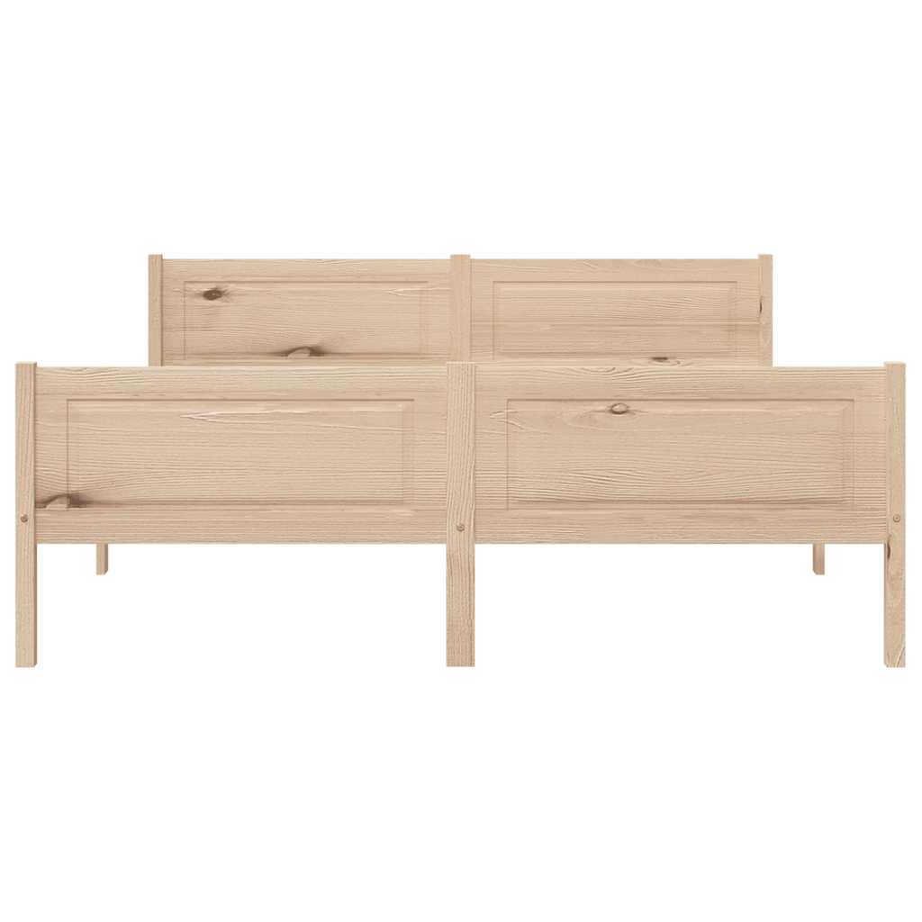 Solid Pine Wood Bed Frame 120 X 200 Cm