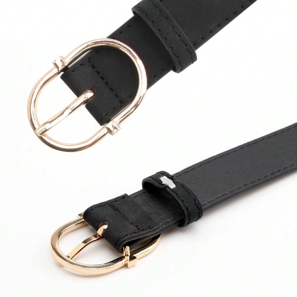 Women's Belt Pin Buckle Soft and Comfortable Jeans Belt Girls Clothing Belt