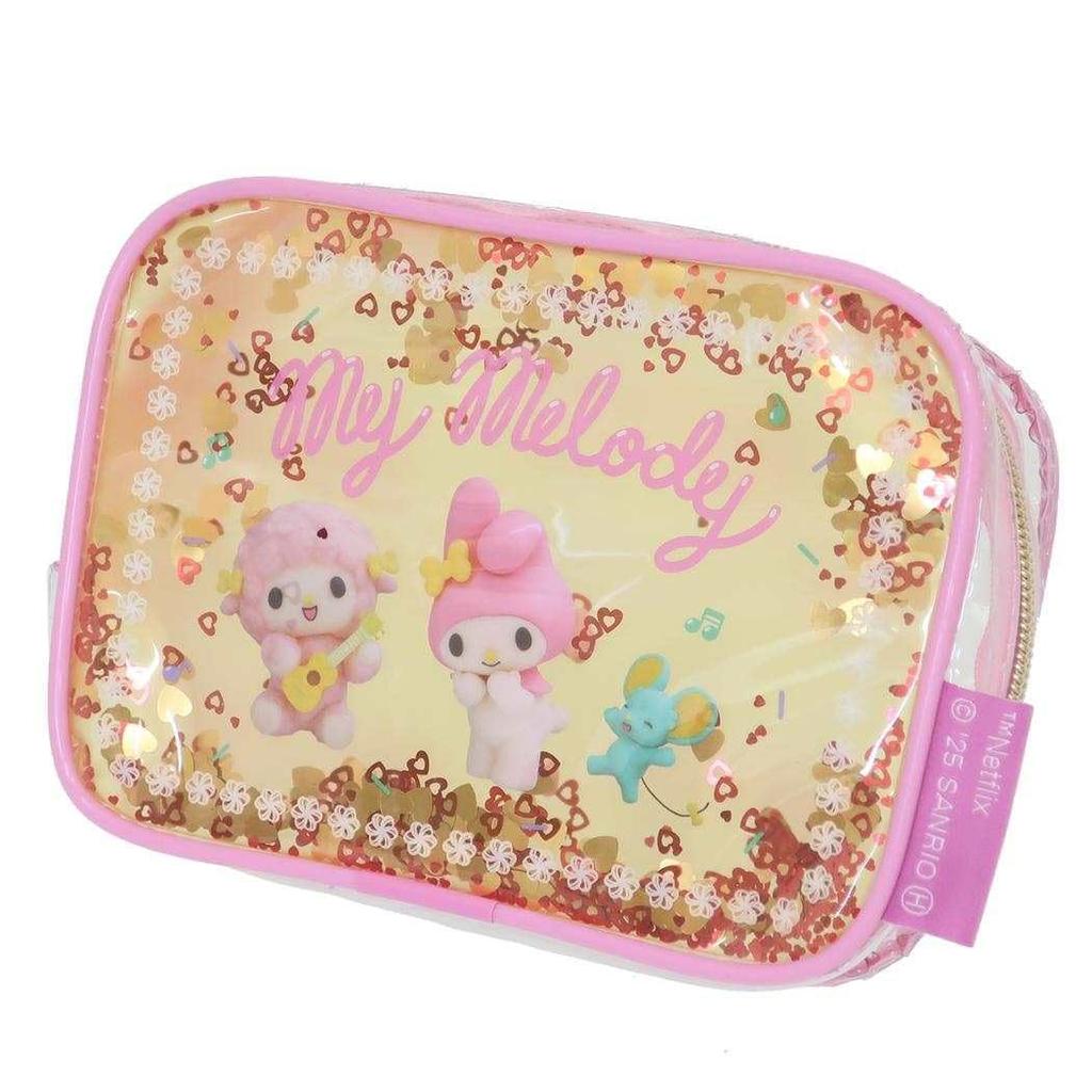 Marimo Craft My Melody Kuromi Netflix Shaka Shaka My W150 x H110 x D50mm & Pouch, Melody, Approx. (SRTZ-346)