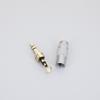 Gold Plated Silver 3.5mm 3 Pole Stereo Male Repair Headphone Jack Plug Cable Audio Headphones Connector Wire Soldering Cover