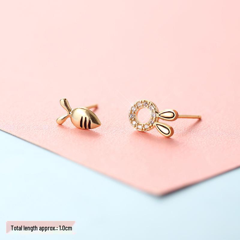 Women's Gold & Silver Earrings: Simple Ear Studs & Celeb-Inspired Dongdaemun Style