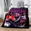 Rapper rod wave printed blanket Warm Flannel Blankets Soft and Comfortable blanket Home Travel Blanket bed linings Birthday Gift