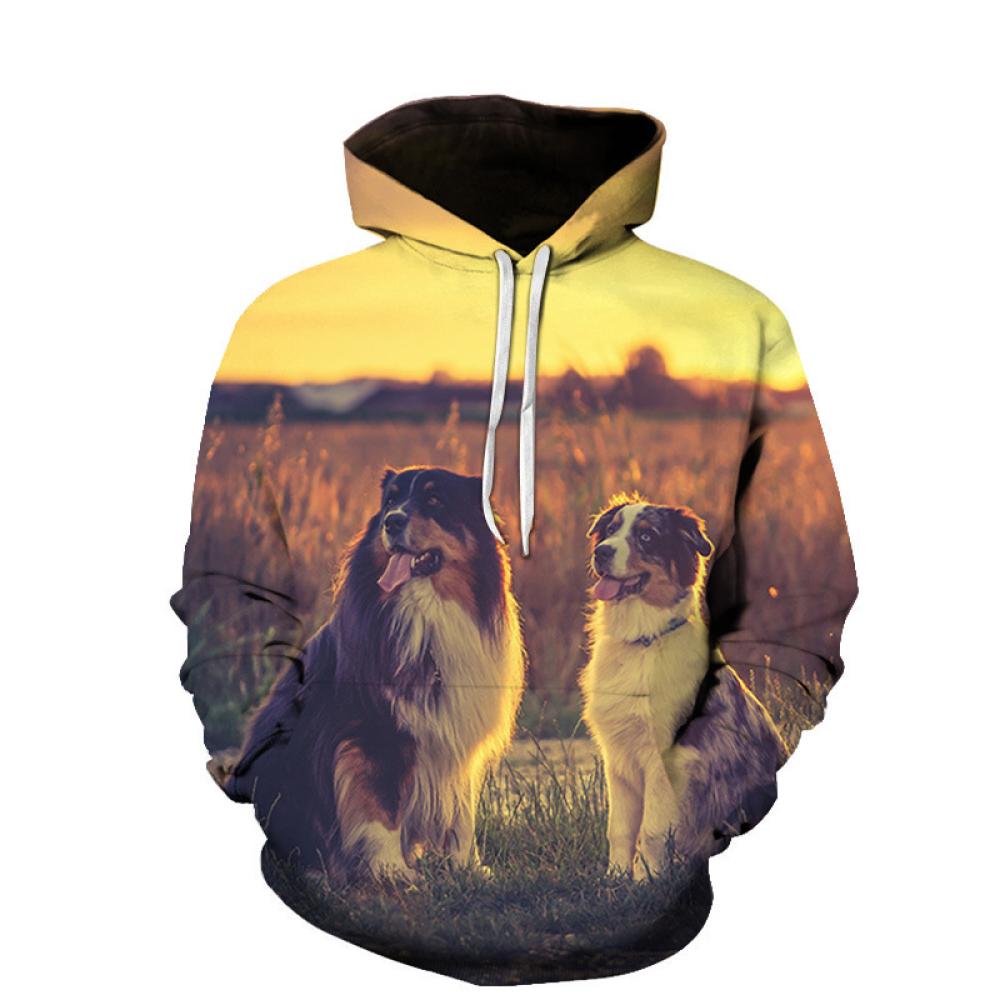 Frühling Herbst Mode Niedlichen Corgi Deutscher Schäferhund 3D Druck männer Hoodie Langarm Sweatshirt Frauen Pullover Übergroßen Tops