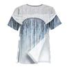 Camicia Colorata Manica Corta Post-operatoria da Donna con Zip sulla Spalla e Chiusura Laterale.