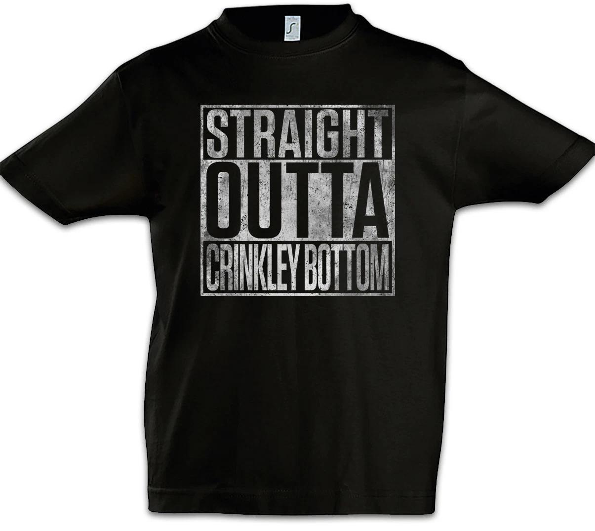 Straight Outta Crinkley Bottom Kids Boys kids boys T-Shirt Noel s Fun House Series Party 100
