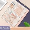 Rose-Gold 23-Piece Set Stainless Steel Nail Clipper Manicure Dead Skin Clipper Set