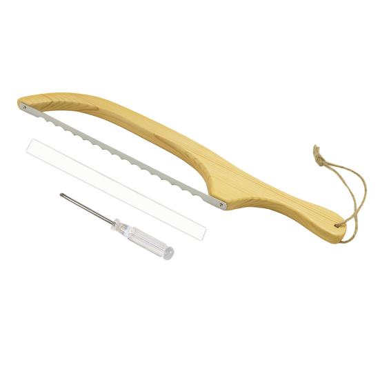 Dřevěný kráječ chleba Pila se šroubovákem Kryt kráječe Domácí kváskový kráječ chleba Bageta na toasty ozubené nástroje na krájení