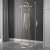 Nordic Marble & Metal Floor-standing Coat Rack, Foldable Wrought Iron Clothes Rack.