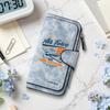 Vintage Airplane Pattern Long Wallet Fashion Multi Slot Portable Purse Casual Daily Card Holder