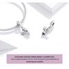 Yinziyun Little Angel Sterling Silver Pendant - Platinum Plated DIY Charm SCC1686
