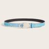 Modern Women Jeans Belt Round Buckle Punk Belt Impressive Style for Beach