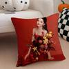 New Fashion Chinese Star ZZhang Jingyi Cushion Cover Throw Pillow Cover Hidden Button Durable Polyester Chair Cushion