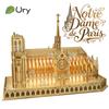 3D Wooden Puzzle Notre Dame Cathedral In Paris Royal Castle With Light Assembly Kits For Adult DIY Model Decoration for Gifts