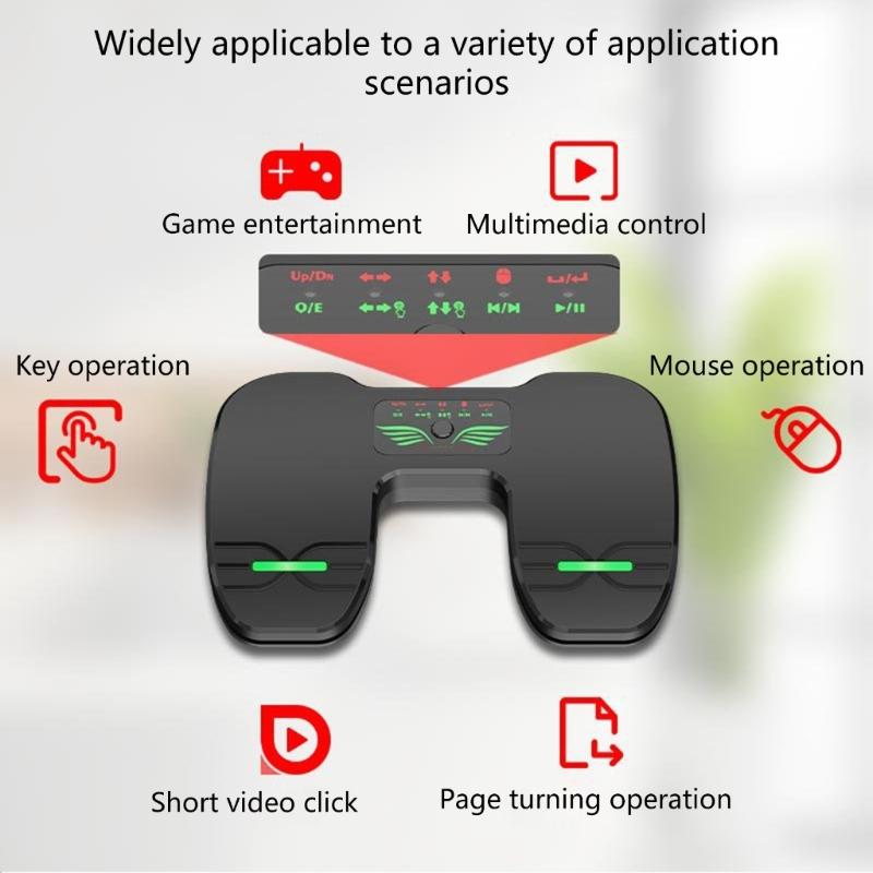 Portable Wireless Page Turners Rechargeable Page Turning Pedal Quiet Operation