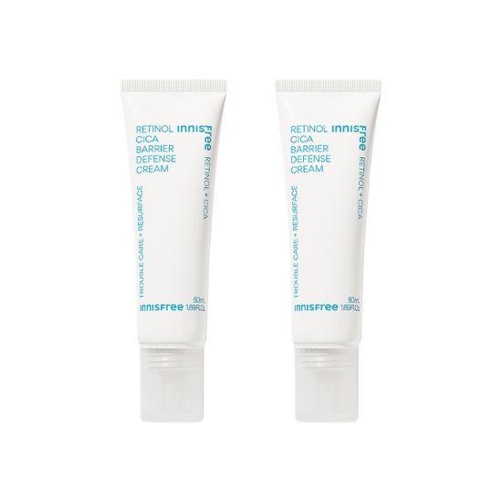 Innisfree Retinol Cica Scar Barrier Cream Vegan Skin Repair & Hydrating 50ml × 2