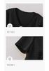 Women's high-end two-piece set [top+half skirt] Comfortable women's skirt for spring and summer outings commuting versatile skirt