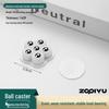 Universal Adhesive Caster Wheels, Silent, Wear-Resistant, Punch-Free Ball Bearings, Thickened Base for Household Use
