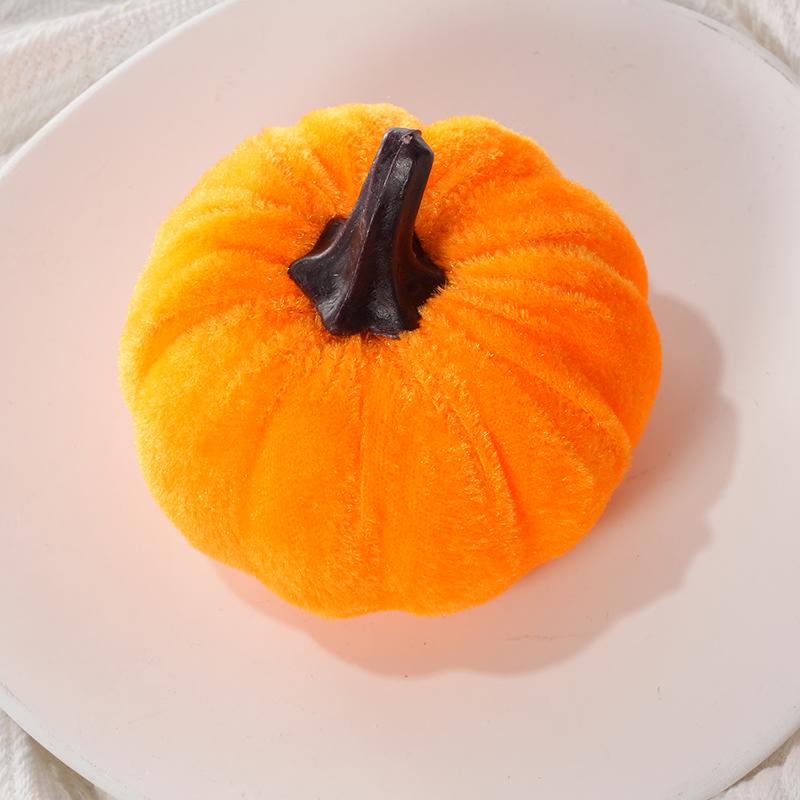 1PC simulering flanell gresskar fargerik klut gresskar dekorasjon Happy Helloween Party