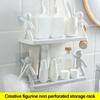 White Color Wall-Mounted Storage Rack Waterproof Design Office Storage Accessories  Home Storage
